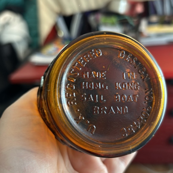 Vintage Sailboat Amber Oil Lamp - Picture 11 of 15